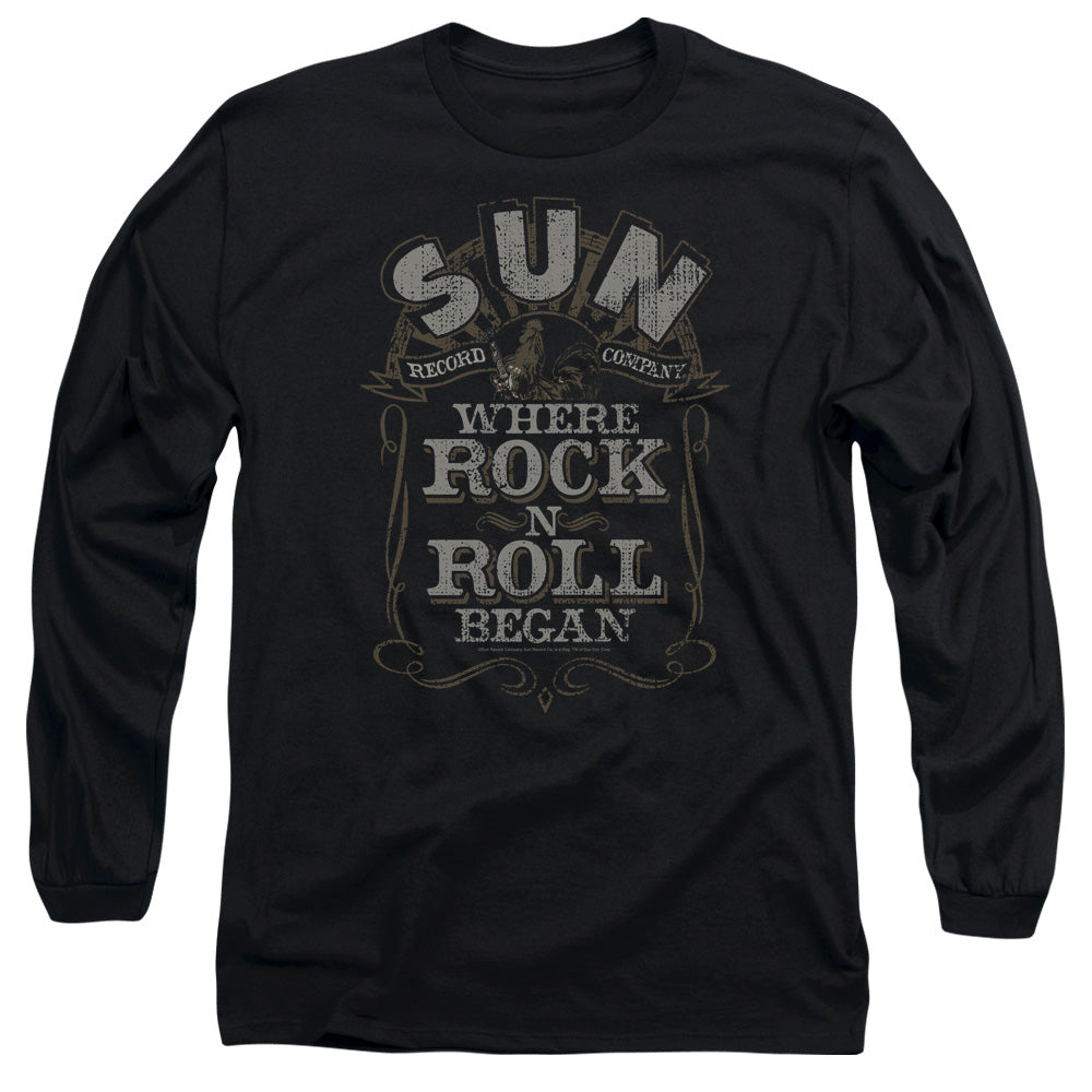 SUN WHERE ROCK BEGAN - L/S ADULT 18/1 - BLACK T-Shirt