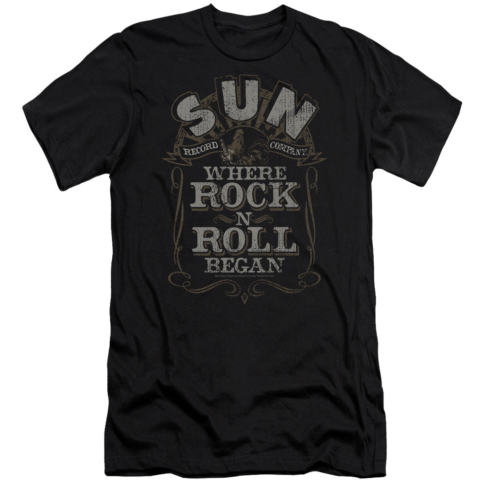 SUN WHERE ROCK BEGAN - S/S ADULT 30/1 - BLACK T-Shirt