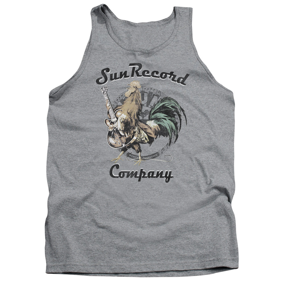 Sun - Rockin Rooster Logo - Adult Tank - Athletic Heather