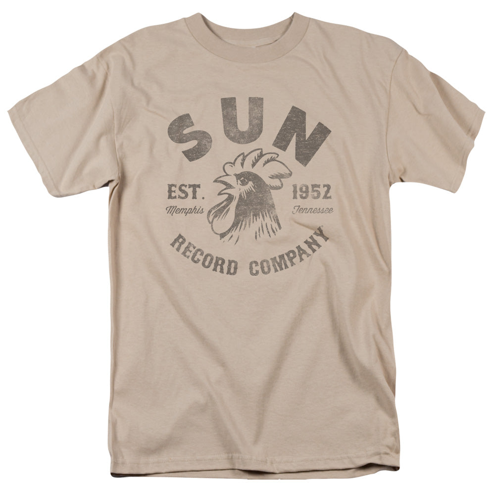 Sun - Vintage Logo - Short Sleeve Adult 18/1 - Sand T-shirt