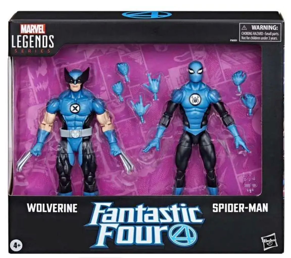 Fantastic Four Marvel Legends Wolverine & Spider-Man Action Figure
