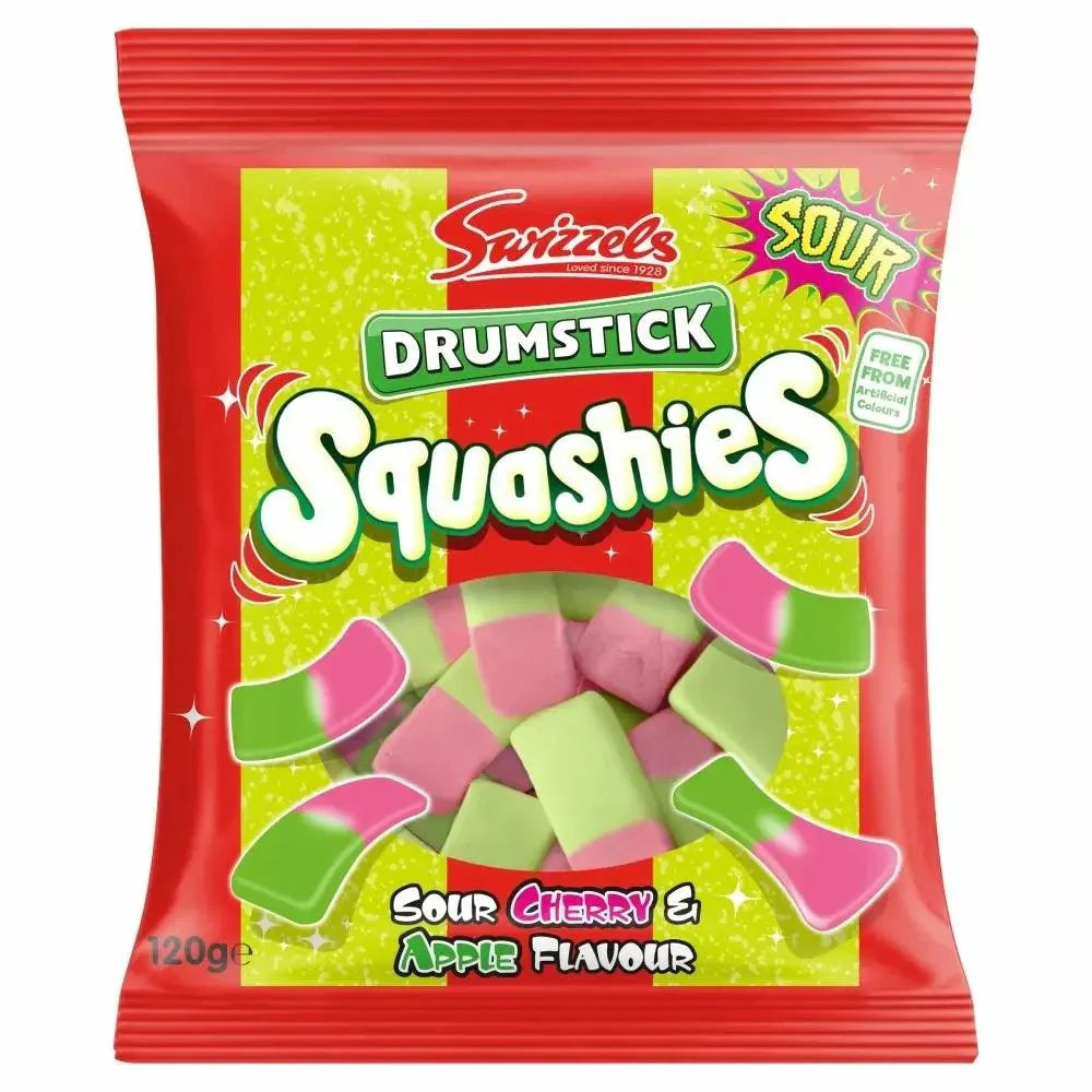 Swizzels Drumstick Sour Cherry and Apple Squashies