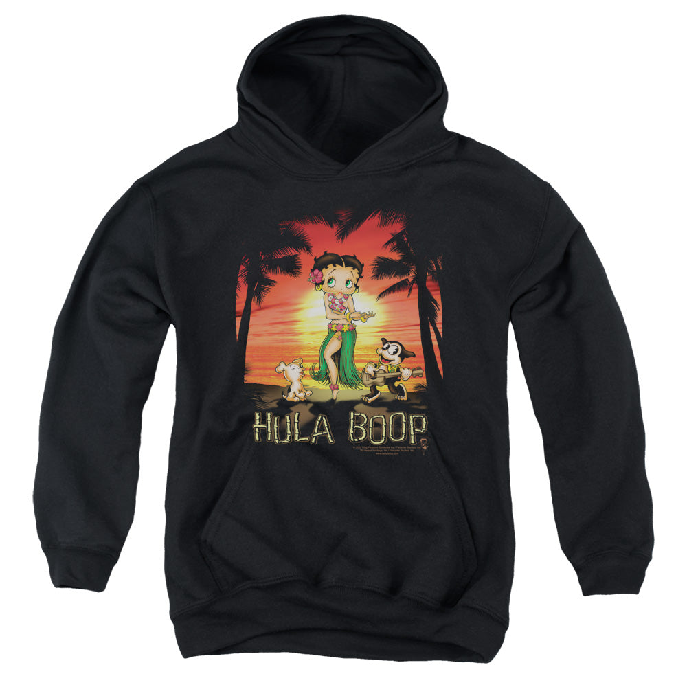 Betty Boop - Hulaboop - Youth Pull-over Hoodie - Black