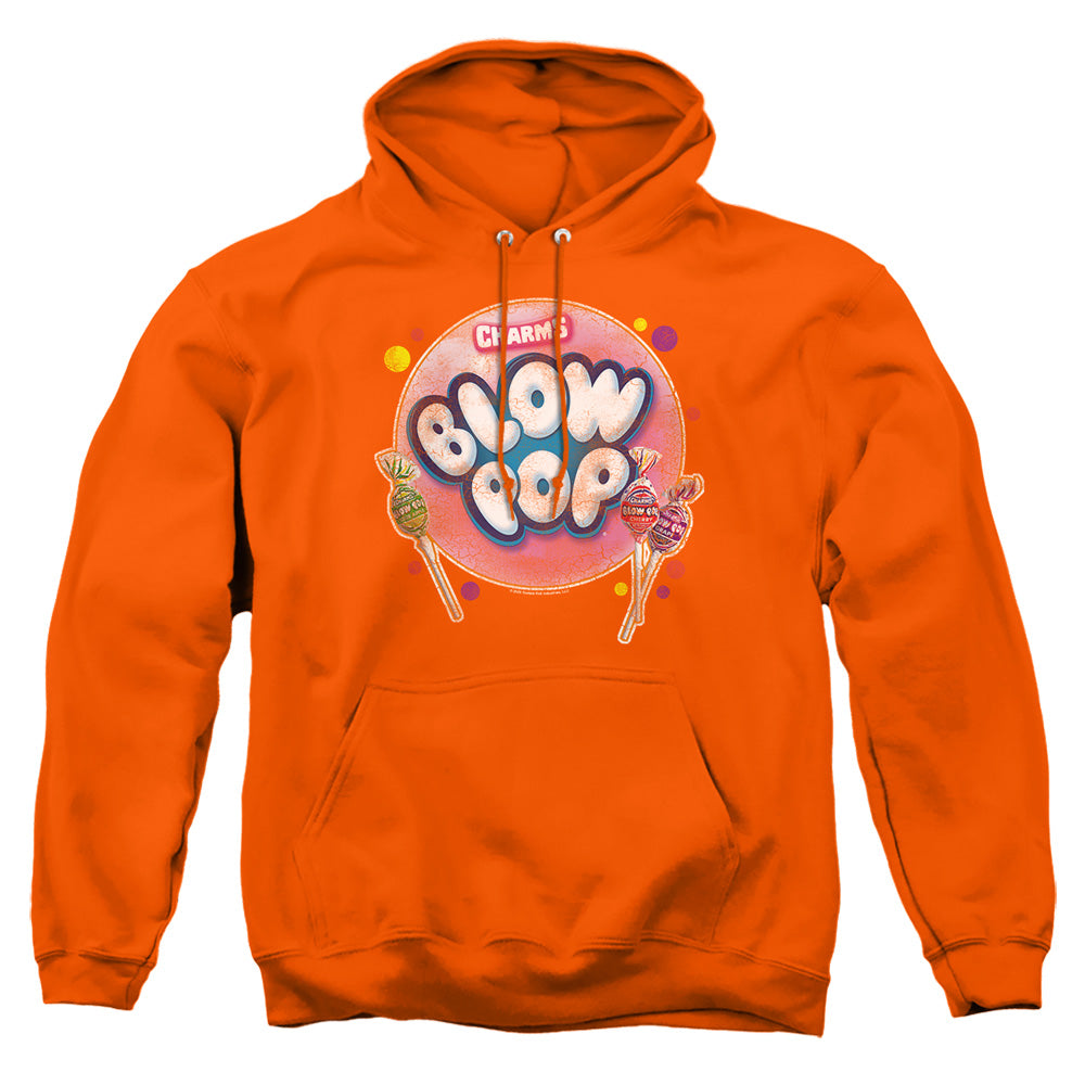Tootsie Roll - Blow Pop Bubble - Adult Pull-over Hoodie - Orange