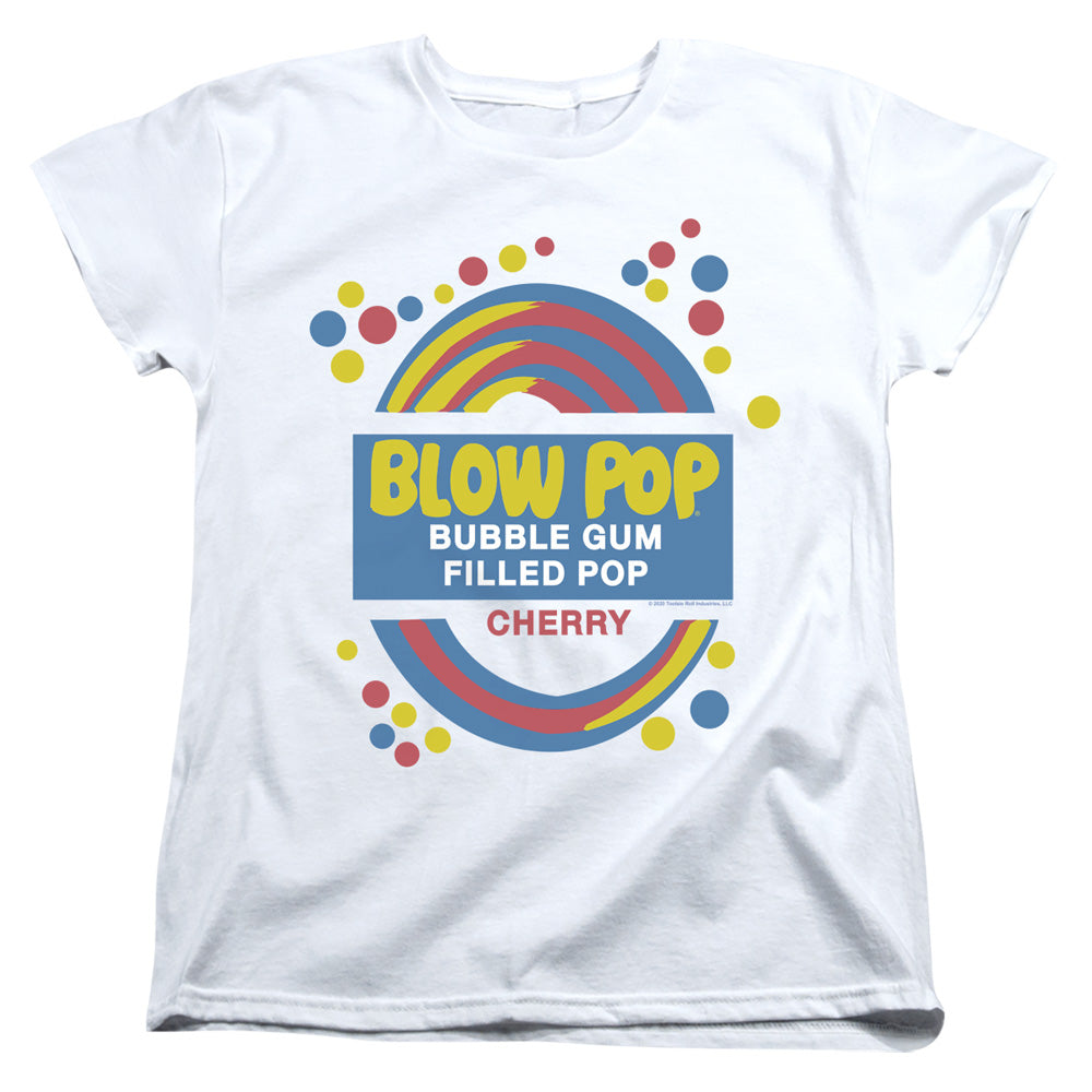 Tootsie Roll - Blow Pop Label - Short Sleeve Womens Tee - White T-shirt