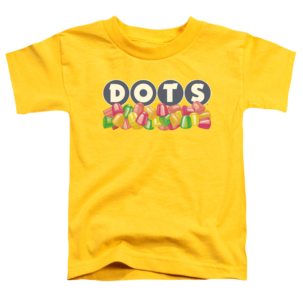 Tootsie Roll - Dots Logo - Short Sleeve Toddler Tee - Yellow T-shirt