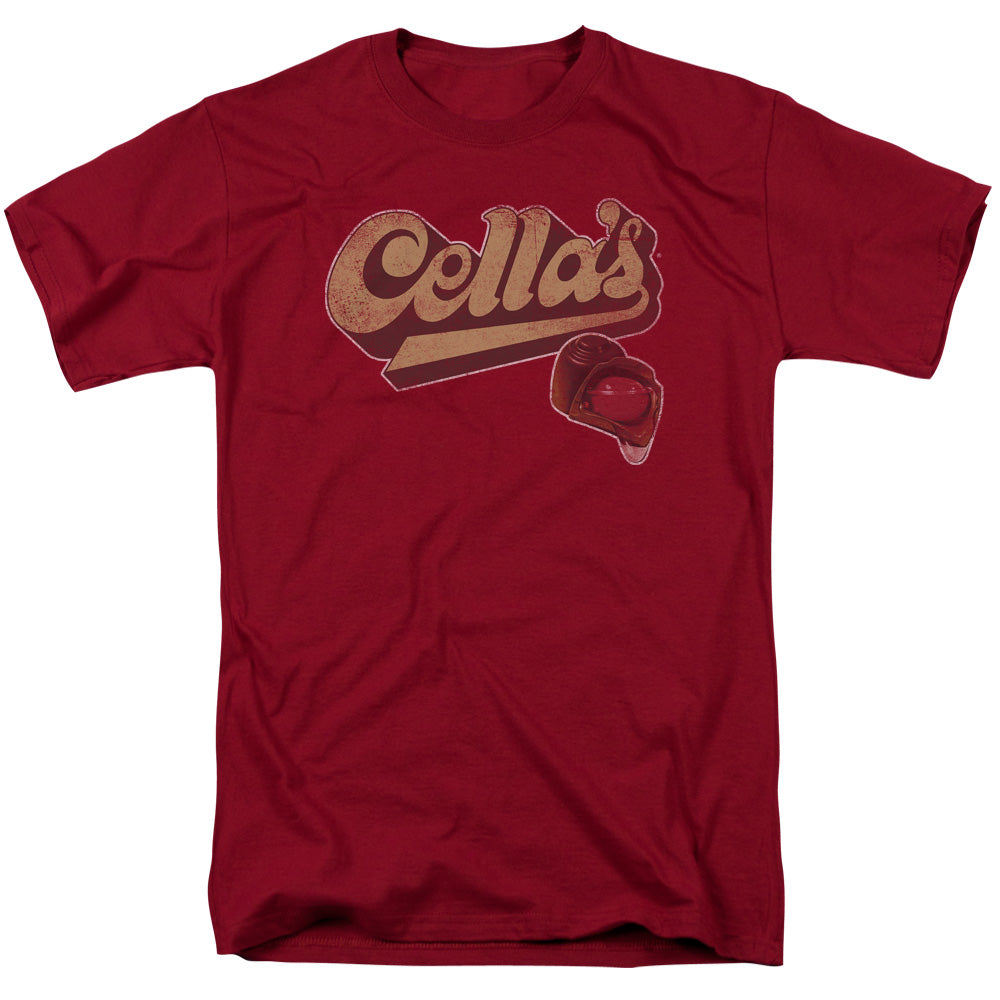 Tootsie Roll - Cellas Logo - Short Sleeve Adult 18/1 - Cardinal T-shirt