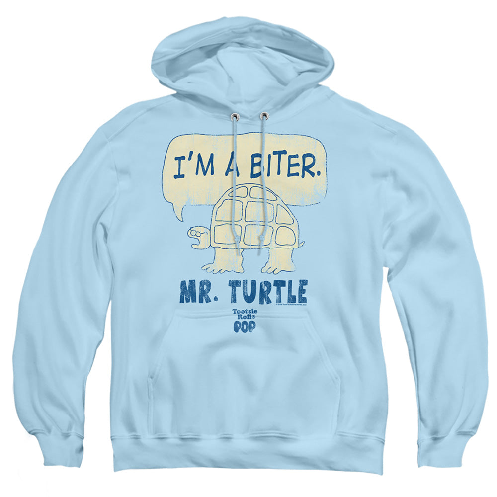 Tootsie Roll - Im A Biter - Adult Pull-over Hoodie - Light Blue