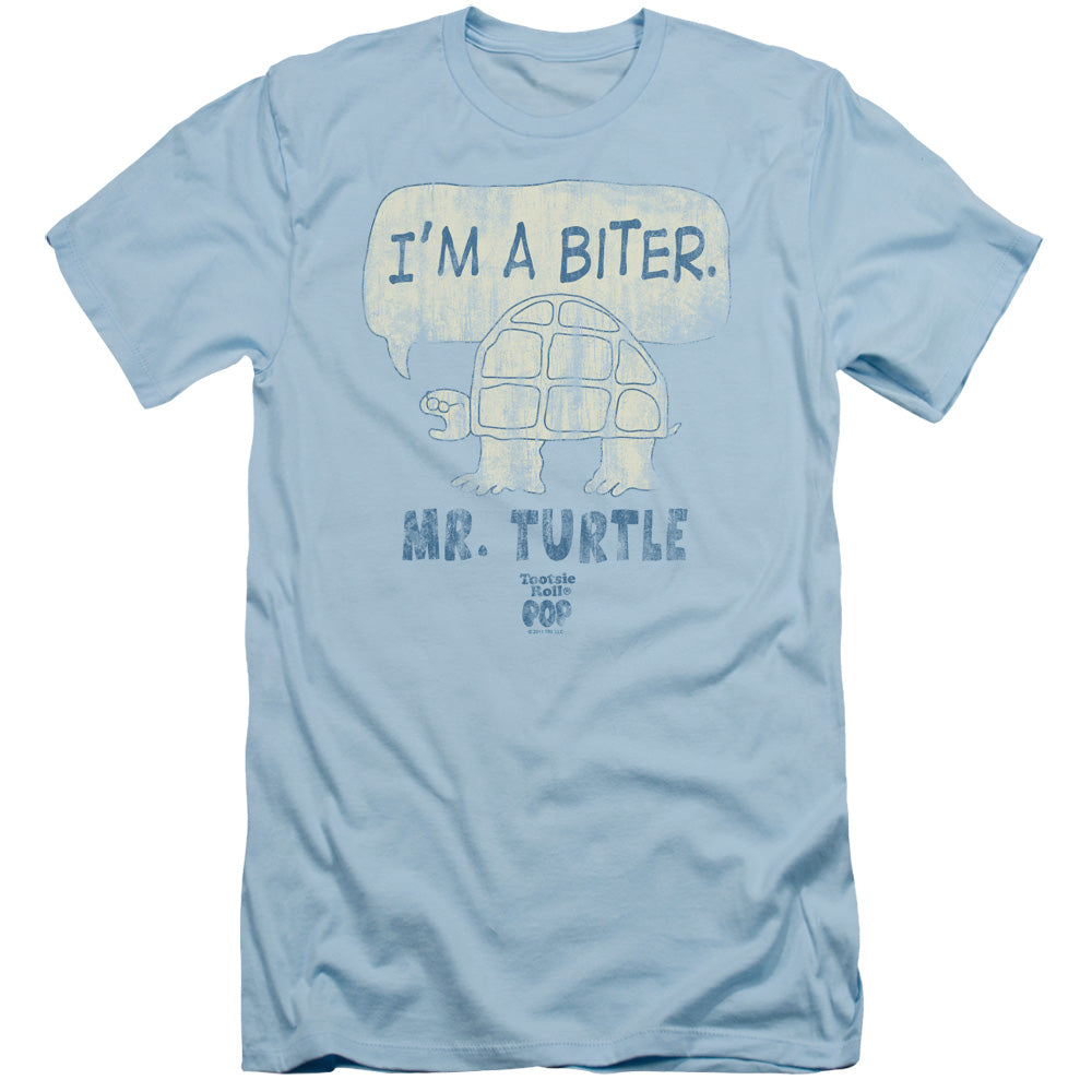Tootsie Roll - Im A Biter - Short Sleeve Adult 30/1 - Light Blue T-shirt