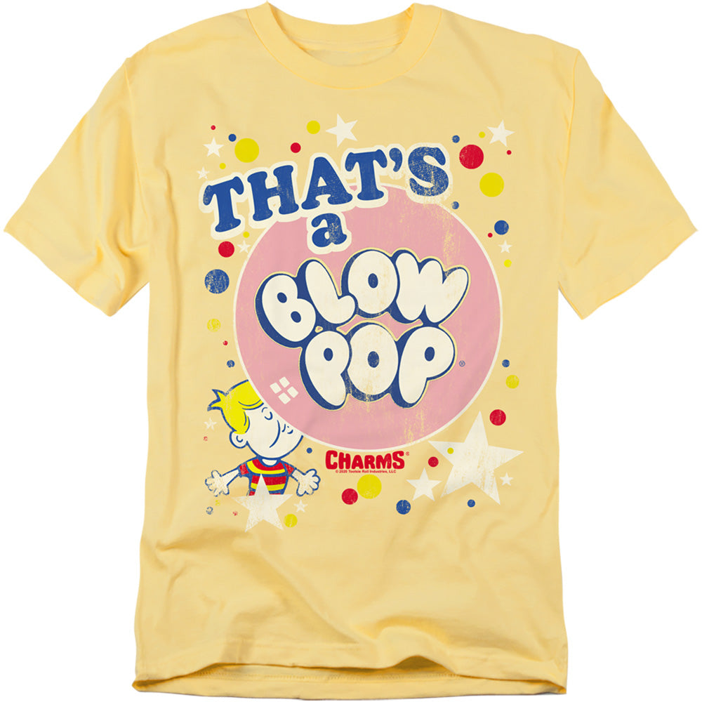 Tootsie Roll - Thats A Blow Pop - Short Sleeve Adult 18/1 - Banana T-shirt