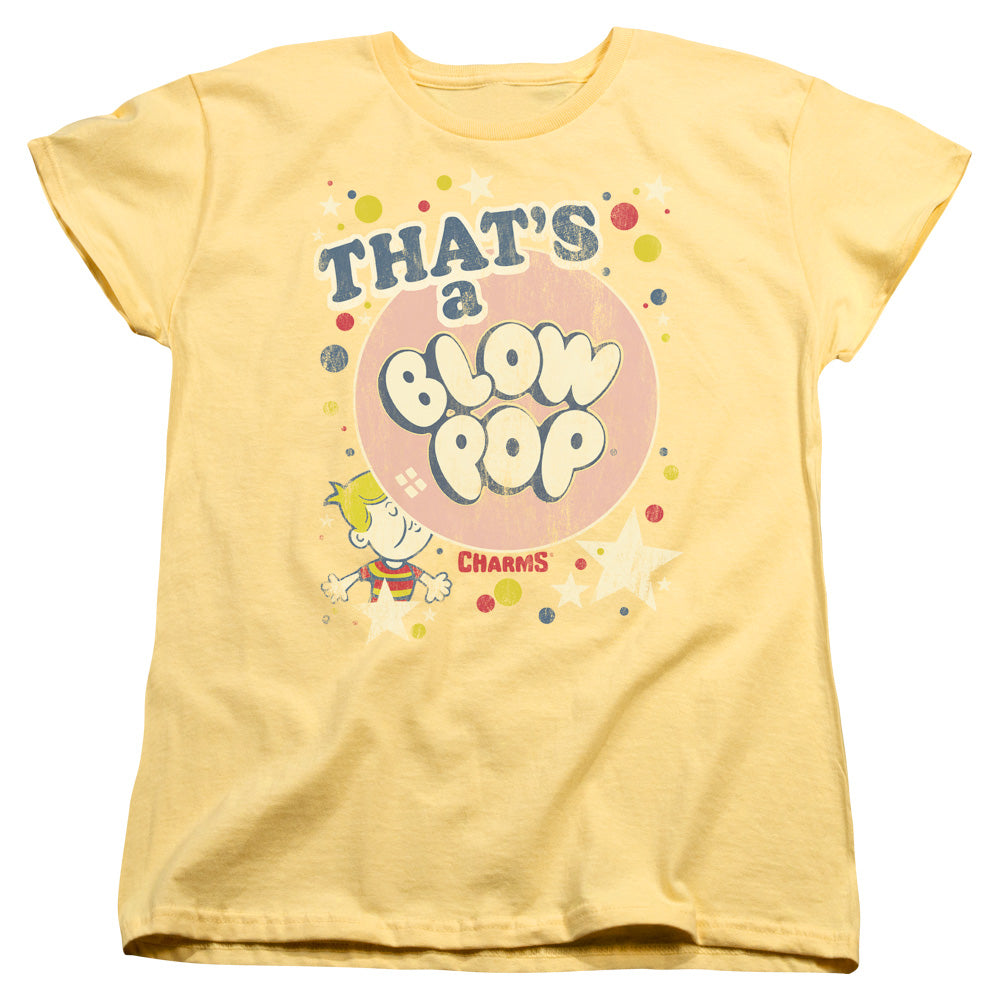 Tootsie Roll - Thats A Blow Pop - Short Sleeve Womens Tee - Banana T-shirt