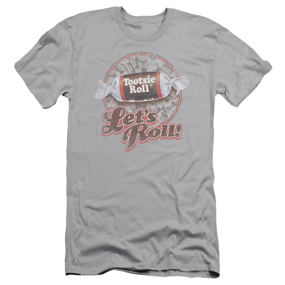 Tootsie Roll - Lets Roll! - Short Sleeve Adult 30/1 - Silver T-shirt