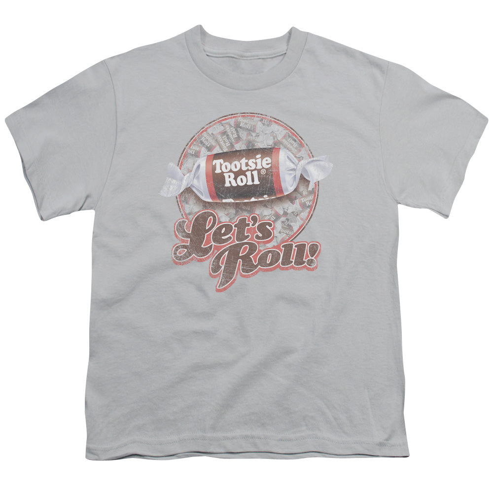 Tootsie Roll - Lets Roll! - Short Sleeve Youth 18/1 - Silver T-shirt