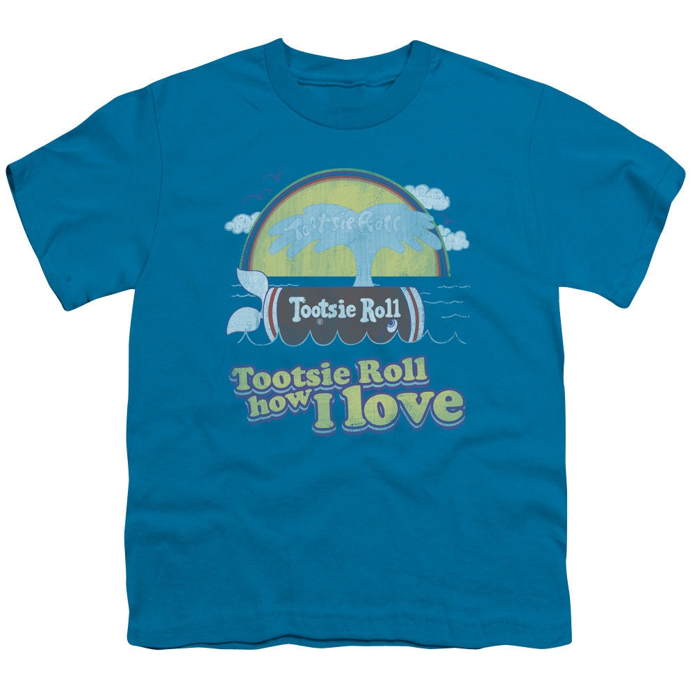 Tootsie Roll - Jingle - Short Sleeve Youth 18/1 - Turquoise T-shirt