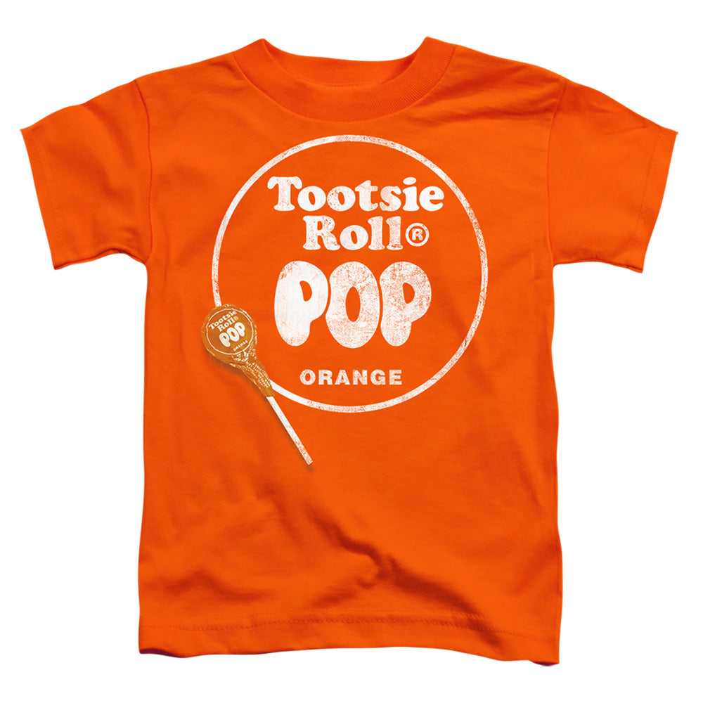Tootsie Roll - Pop Logo - Short Sleeve Toddler Tee - Orange T-shirt