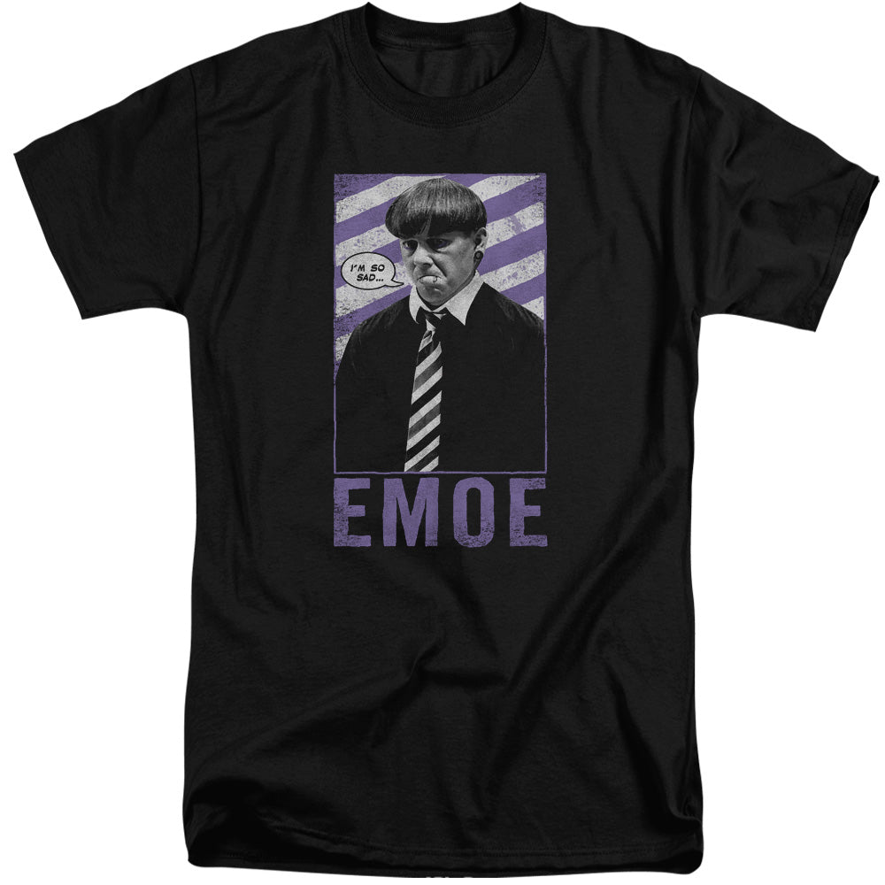 Three Stooges - Emoe - Short Sleeve Adult Tall - Black T-shirt