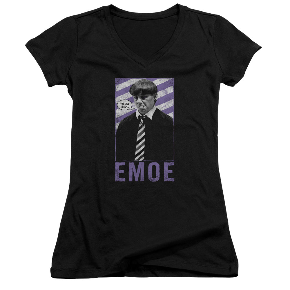 Three Stooges - Emoe - Junior V-neck - Black