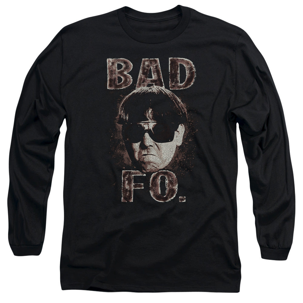Three Stooges - Bad Moe Fo - Long Sleeve Adult 18/1 - Black T-shirt