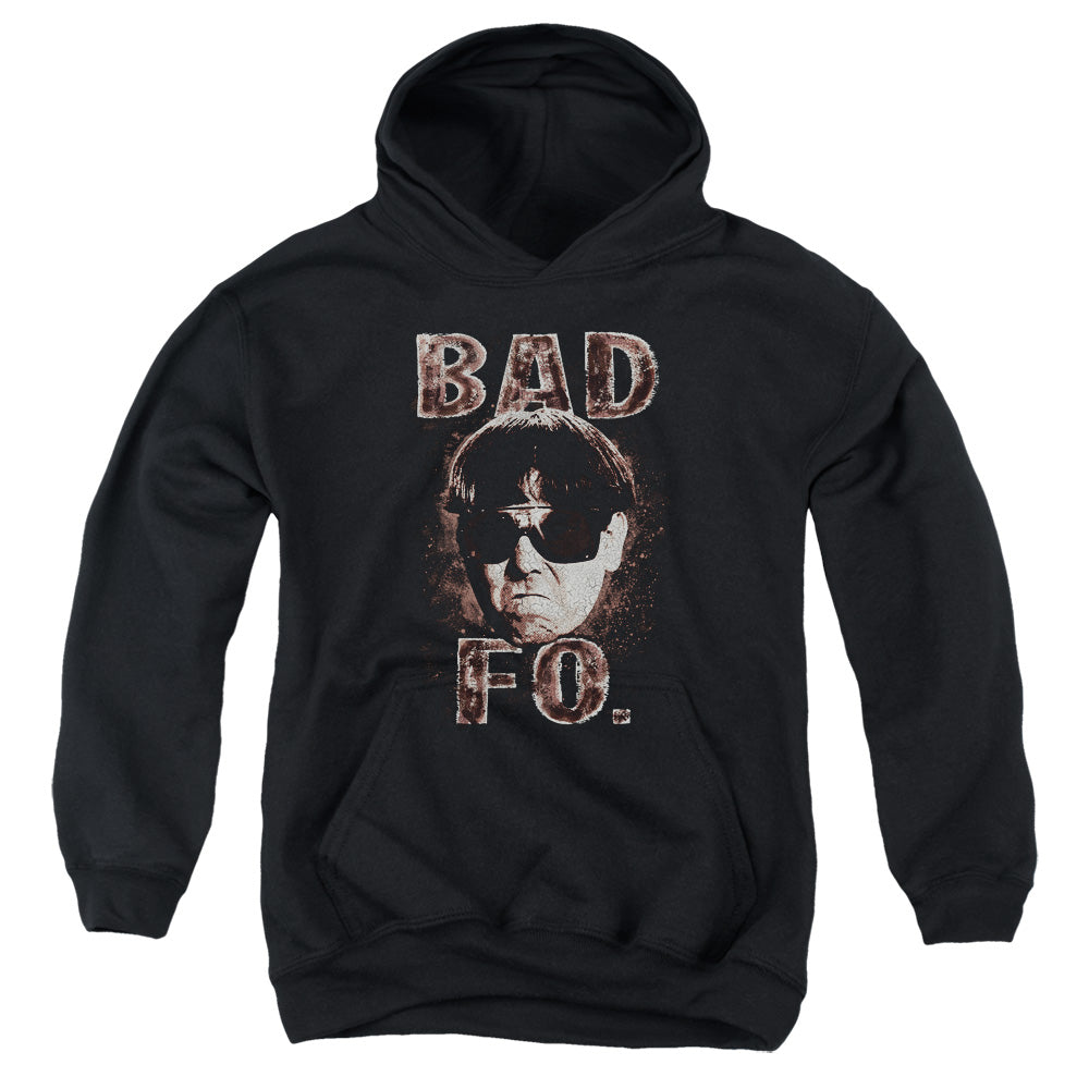 Three Stooges - Bad Moe Fo - Youth Pull-over Hoodie - Black