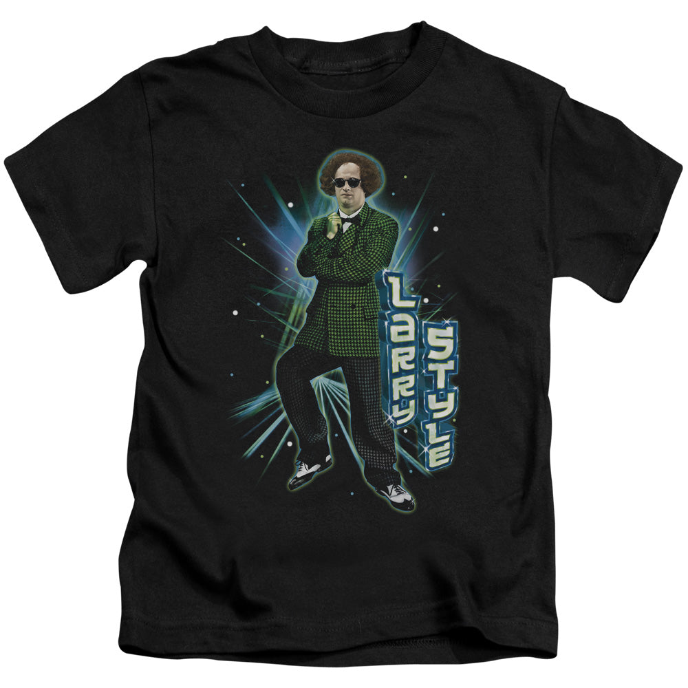 THREE STOOGES LARRY STYLE - S/S JUVENILE 18/1 - BLACK - T-Shirt