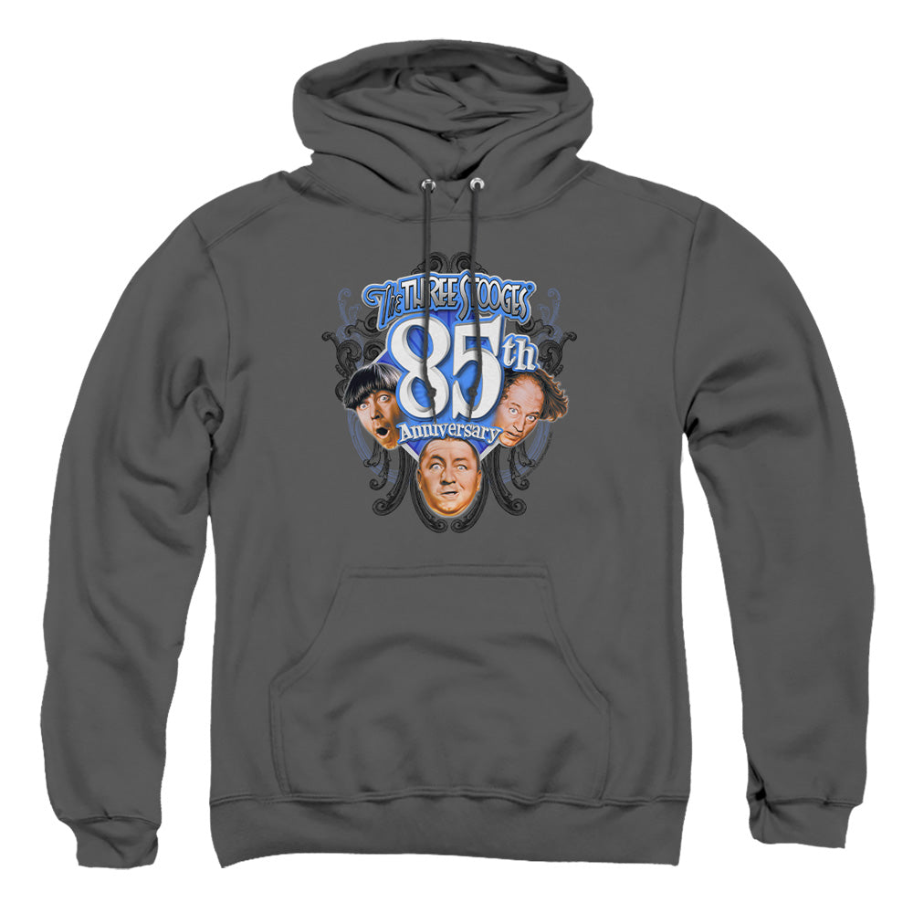 Three Stooges - 85th Anniversary 2 - Adult Pull-over Hoodie - Charcoal