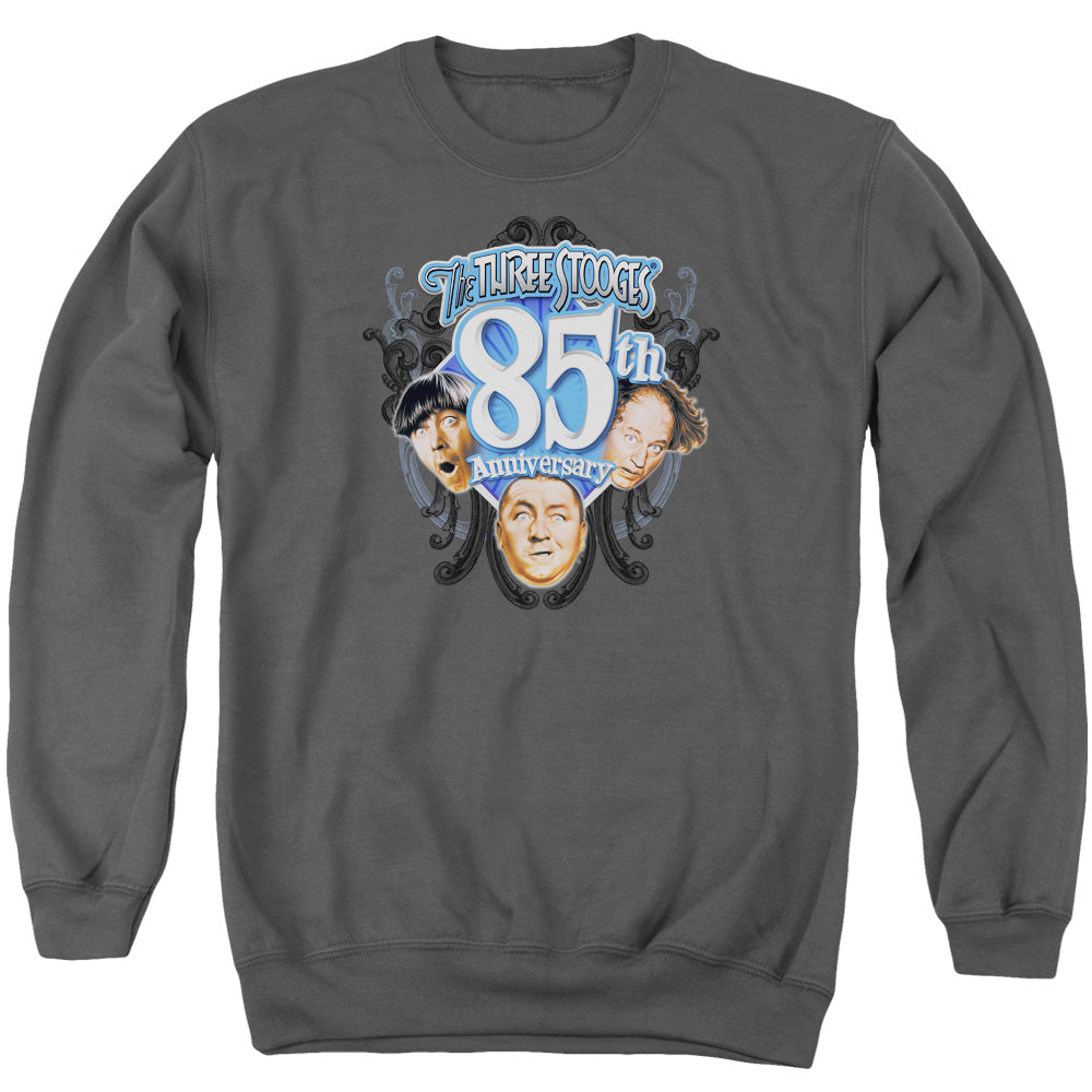 Three Stooges - 85th Anniversary 2 - Adult Crewneck Sweatshirt - Charcoal