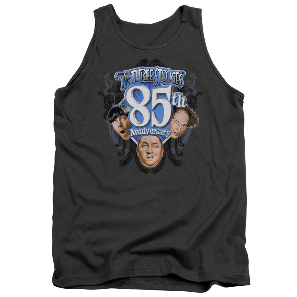 Three Stooges - 85th Anniversary - Adult Tank - Charcoal