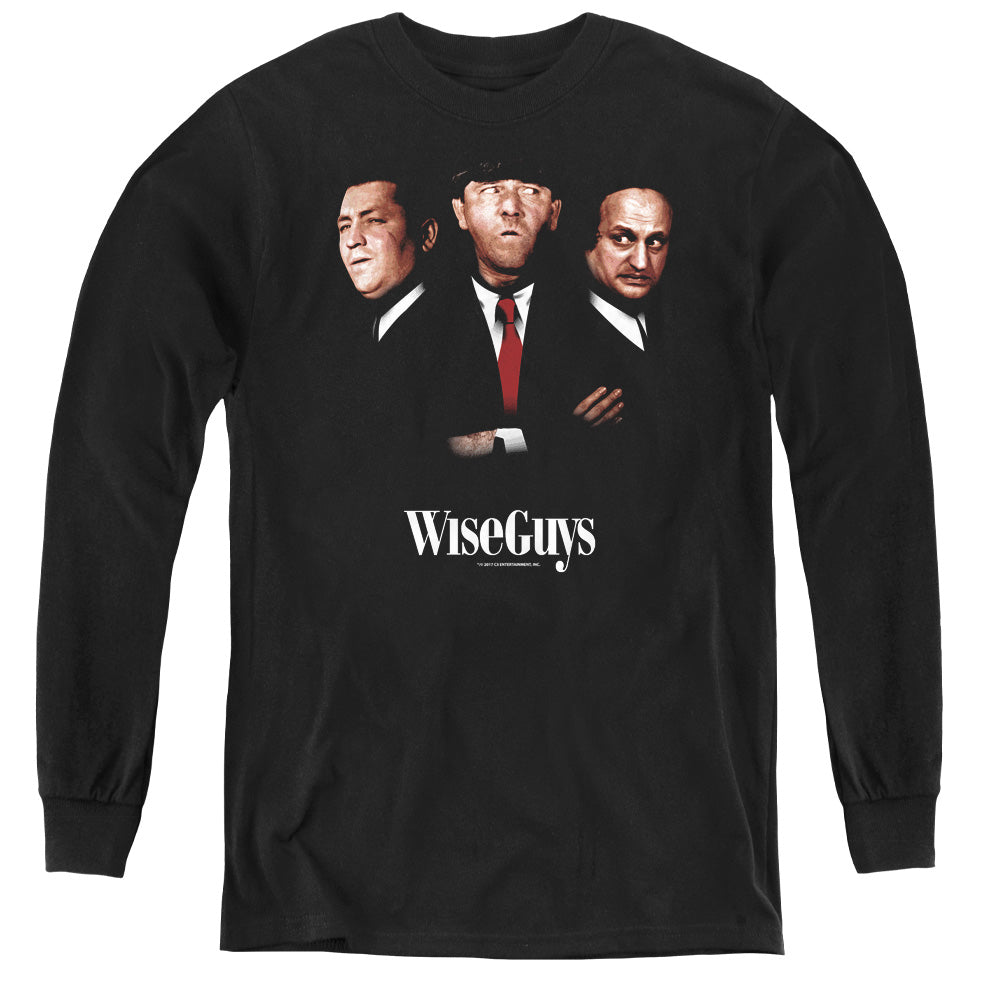 Three Stooges - Wiseguys - Youth Long Sleeve Tee - Black