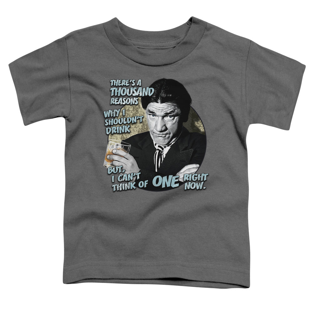 Three Stooges - Drink - Short Sleeve Toddler Tee - Charcoal T-shirt