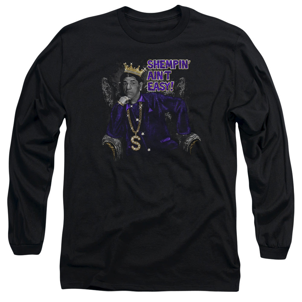 Three Stooges - Shempin - Long Sleeve Adult 18/1 - Black T-shirt