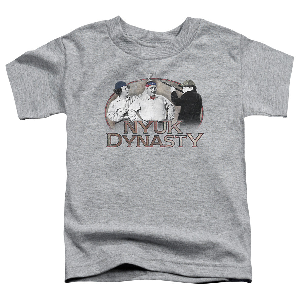 Three Stooges - Nyuk Dynasty - Short Sleeve Toddler Tee - Athletic Heather T-shirt