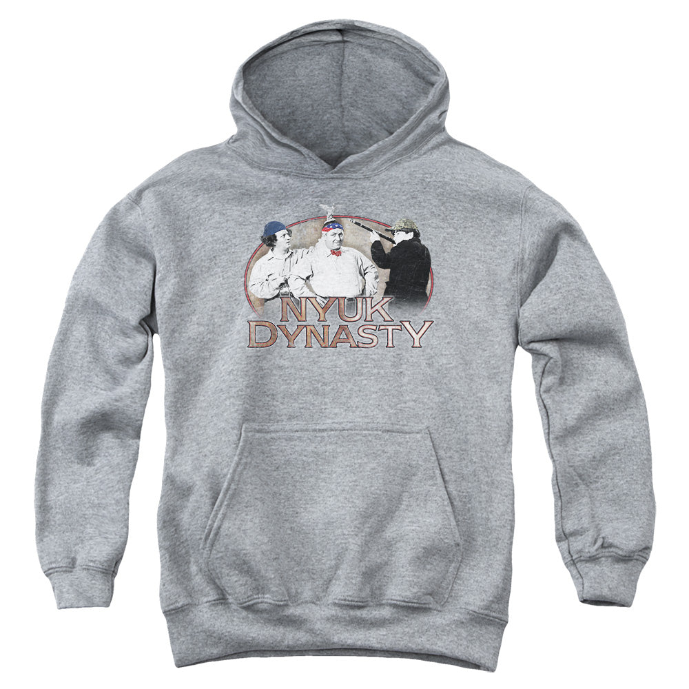 Three Stooges - Nyuk Dynasty - Youth Pull-over Hoodie - Heather