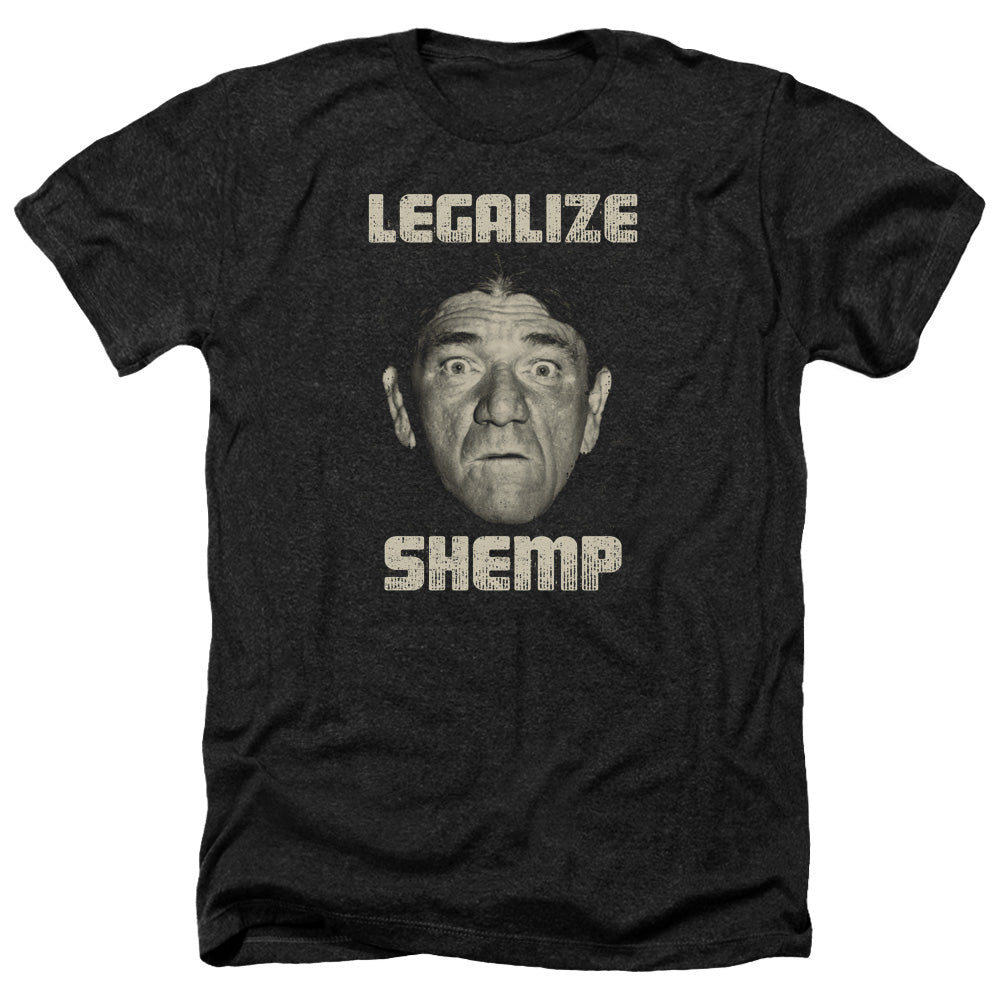 Three Stooges - Legalize Shemp - Adult Heather-black