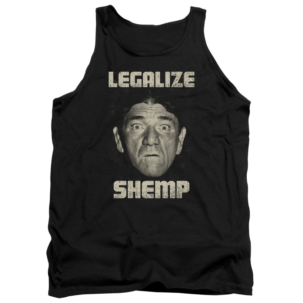 Three Stooges - Legalize Shemp - Adult Tank - Black