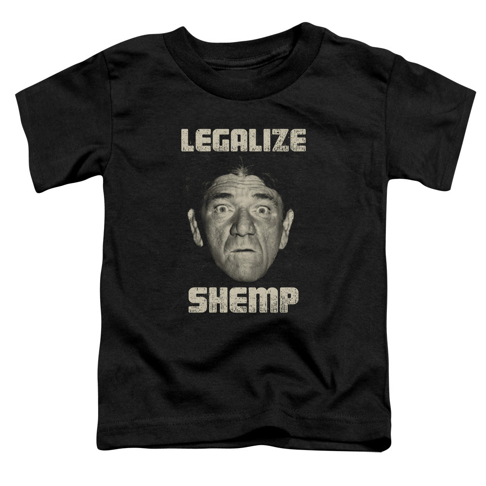 Three Stooges - Legalize Shemp - Short Sleeve Toddler Tee - Black T-shirt