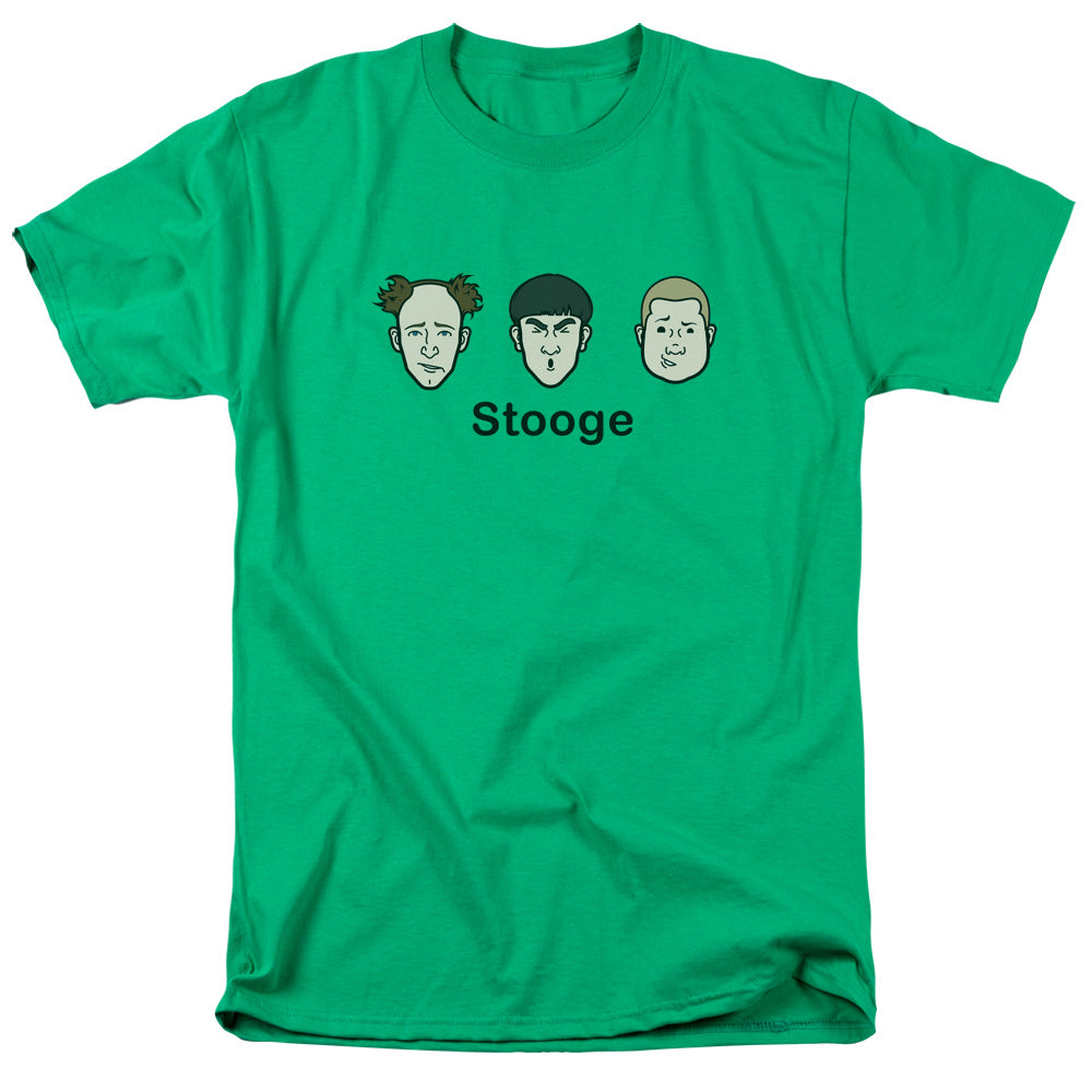 Three Stoogeshort Sleevetooge - S - S Adult 18/1 - Kelly Green T-shirt