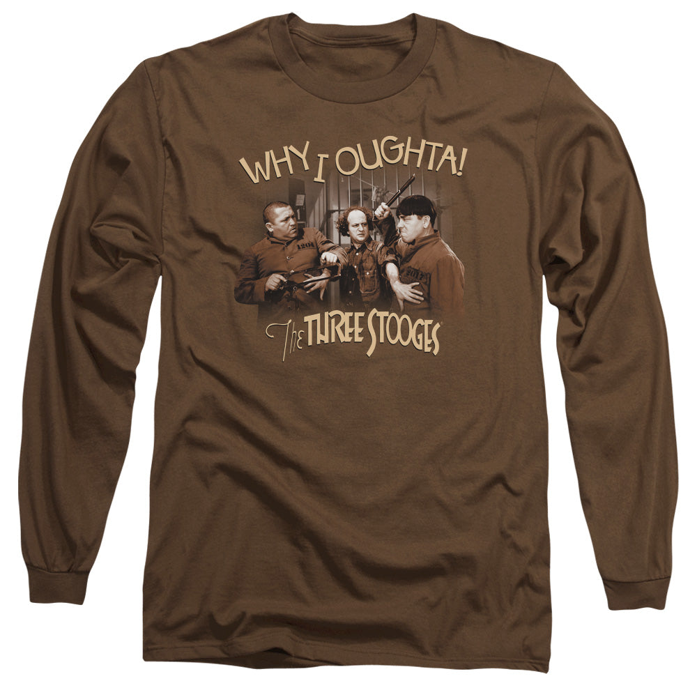 THREE STOOGES WHY I OUGHTA-L/S T-Shirt