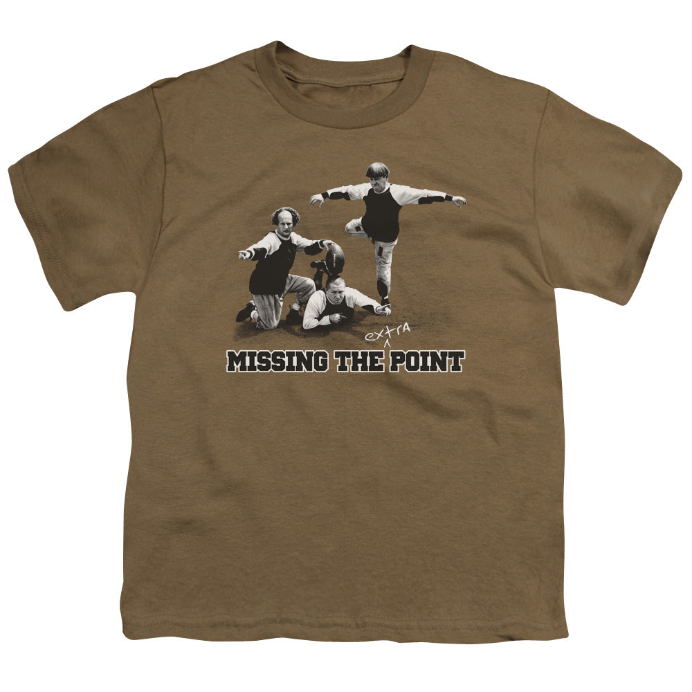 Three Stooges - The Point - Short Sleeve Youth 18/1 - Safari Green T-shirt