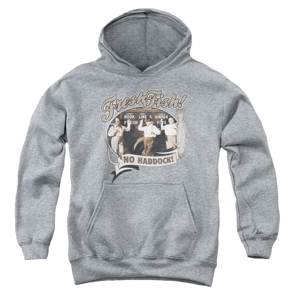 Three Stooges - Fresh Fish - Youth Pull-over Hoodie - Heather