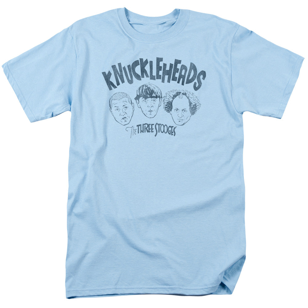 Three Stooges - Knuckleheads - Short Sleeve Adult 18/1 - Light Blue T-shirt
