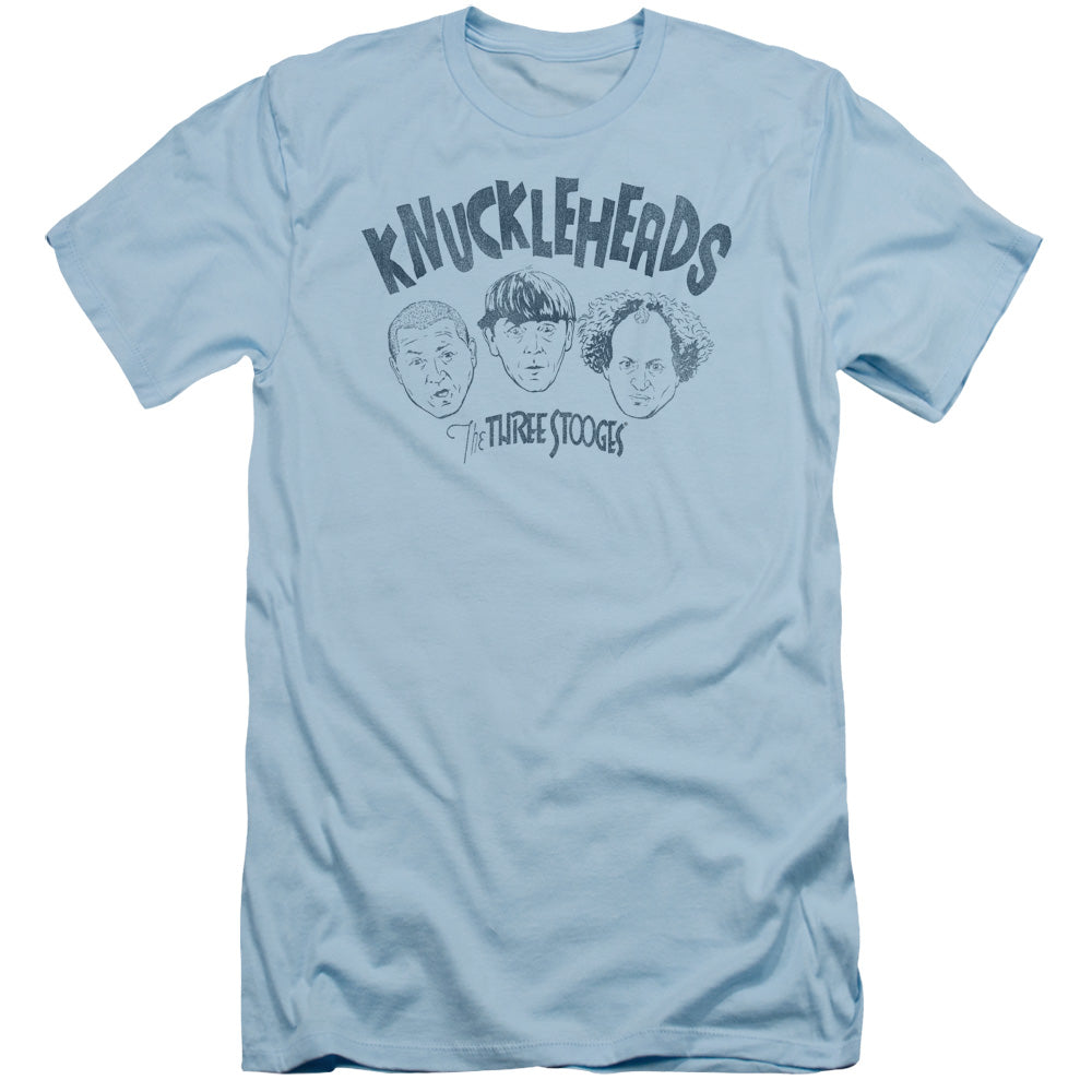 Three Stooges - Knuckleheads - Short Sleeve Adult 30/1 - Light Blue T-shirt