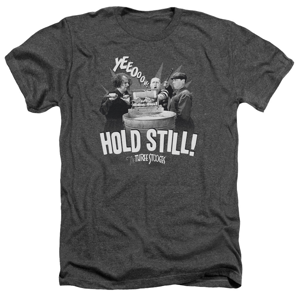 Three Stooges - Hold Still - Adult Heather - Charcoal
