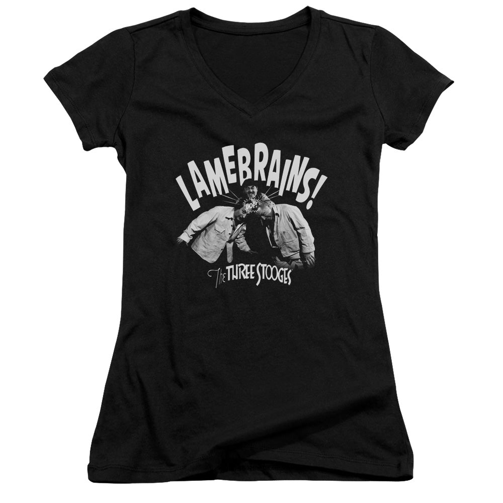 Three Stooges - Lamebrains-junior V-neck - Black