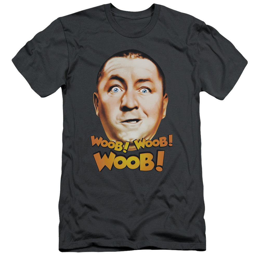 Three Stooges - Woob Woob Woob - Short Sleeve Adult 30/1 - Charcoal T-shirt