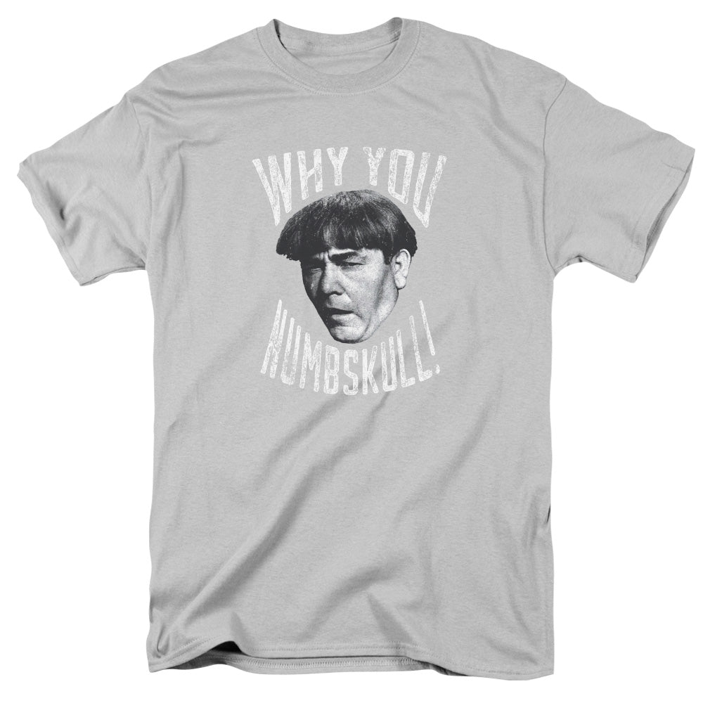 Three Stooges - Numbskull - Short Sleeve Adult 18/1 - Silver T-shirt