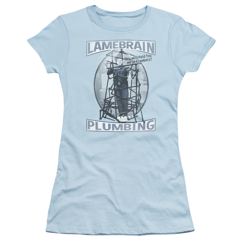 THREE STOOGES LAMEBRAIN PLUMBING-S/S JUNIOR T-Shirt