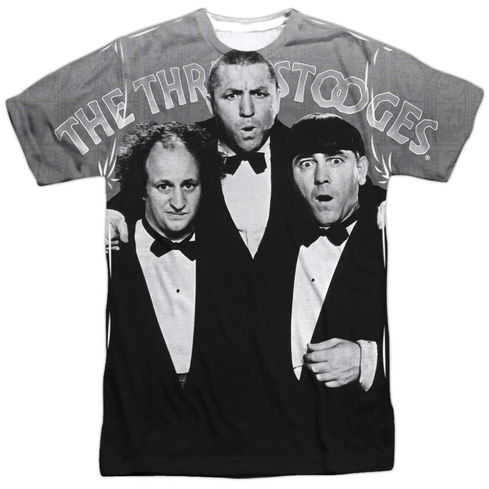 THREE STOOGES CLASSY FELLAS-S/S ADULT T-Shirt