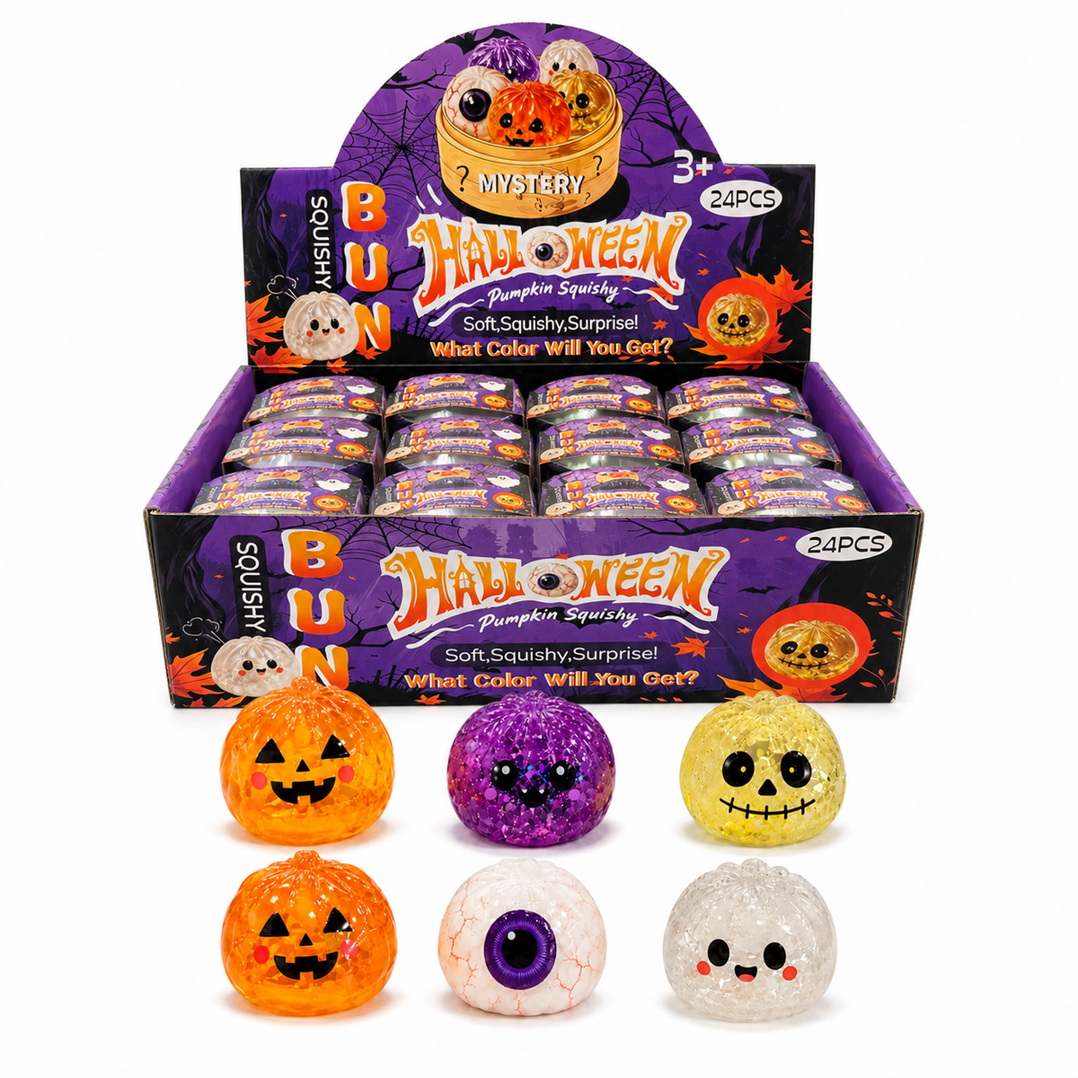Halloween Pumpkin Squishy Mystery – 1 Random