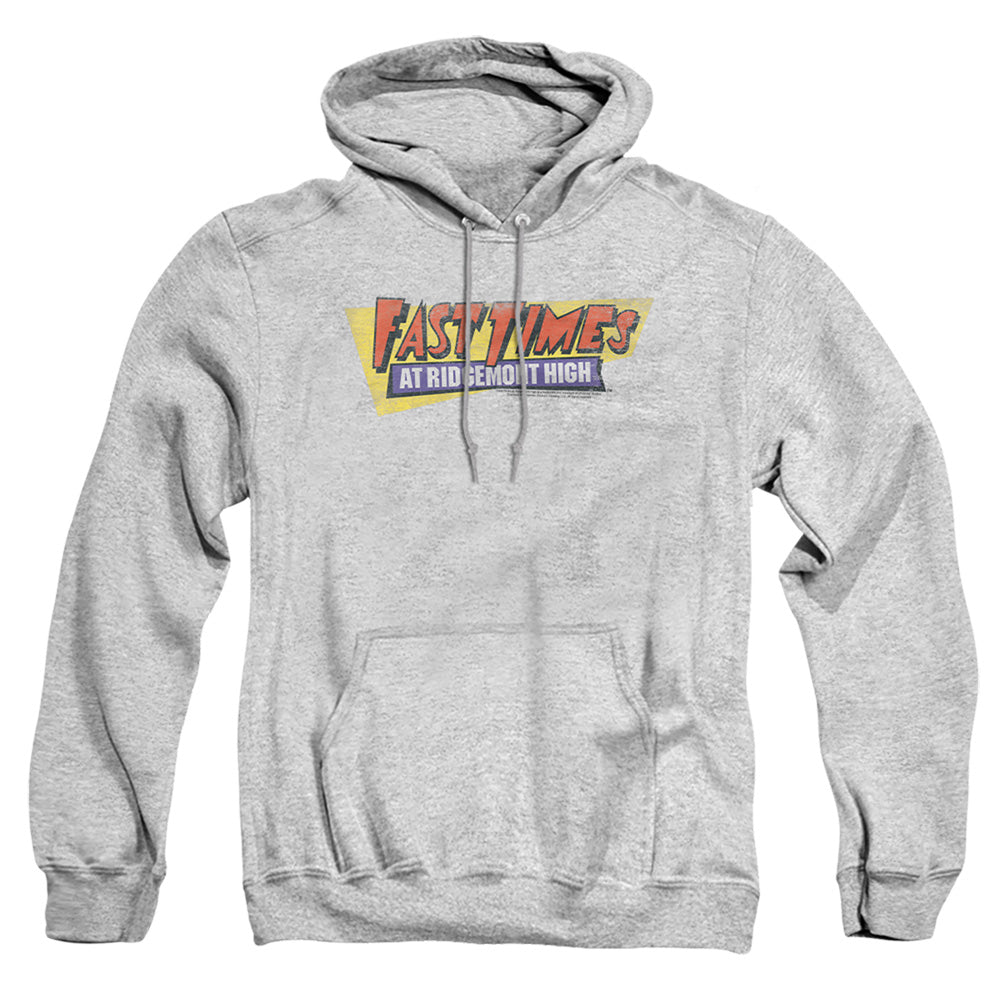 Fast Times Ridgemont High - Distressed Logo - Adult Pull-over Hoodie - Athletic Heather