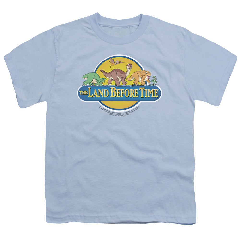 Land Before Time - Dino Breakout - Short Sleeve Youth 18/1 - Light Blue T-shirt